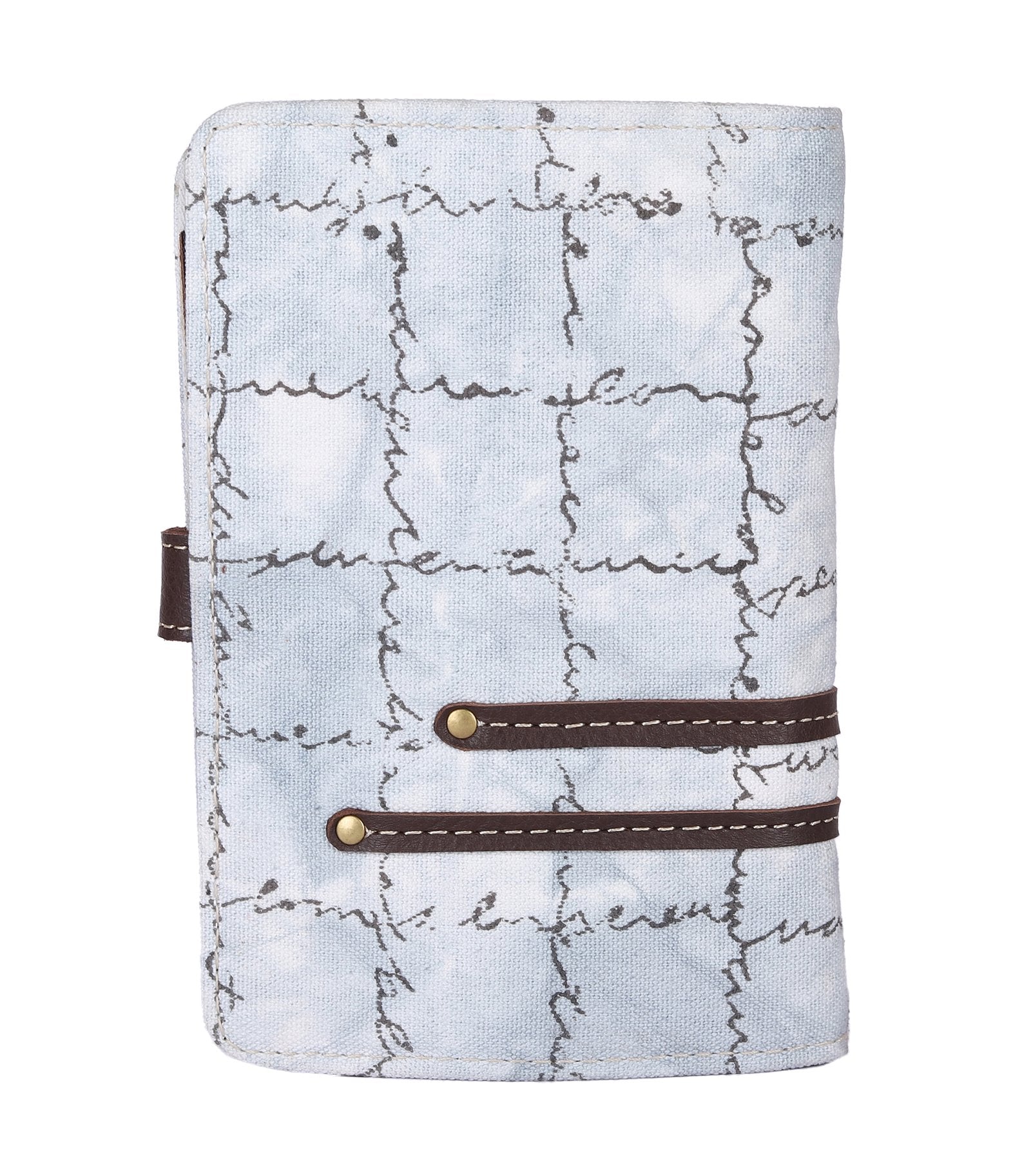 Grey-White Handcrafted - Meraki Passport Cover