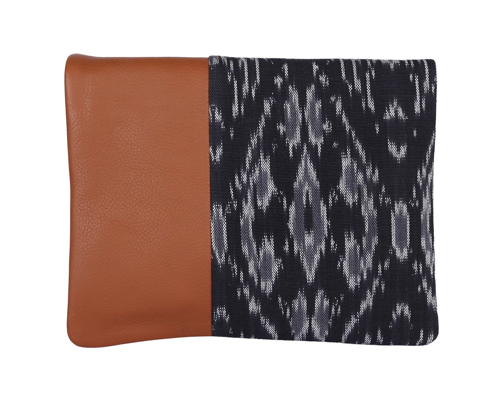 Black-White Handcrafted-  Meraki Envelope Clutch