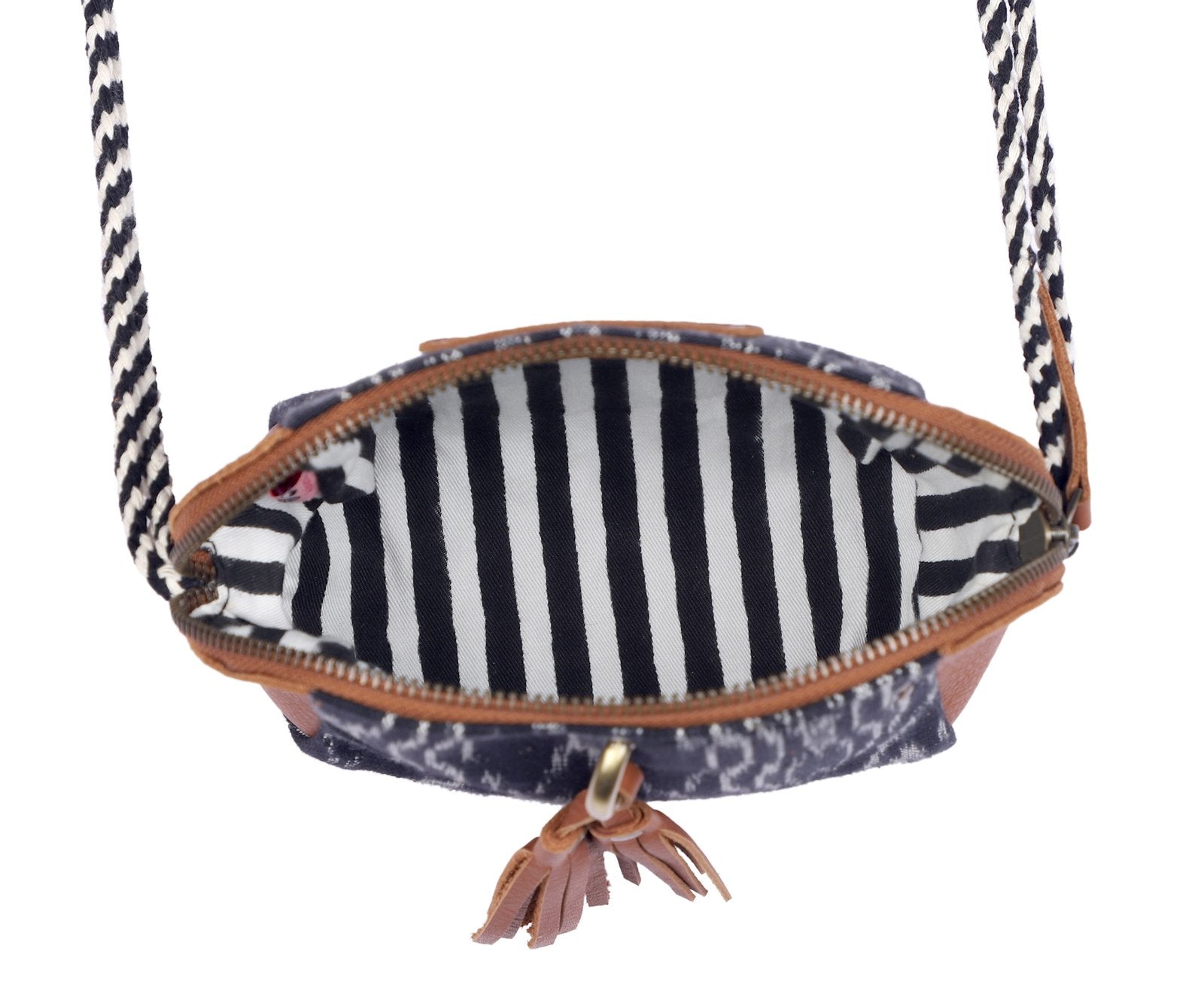 Black-White Handcrafted-  Meraki Shoulder Bag