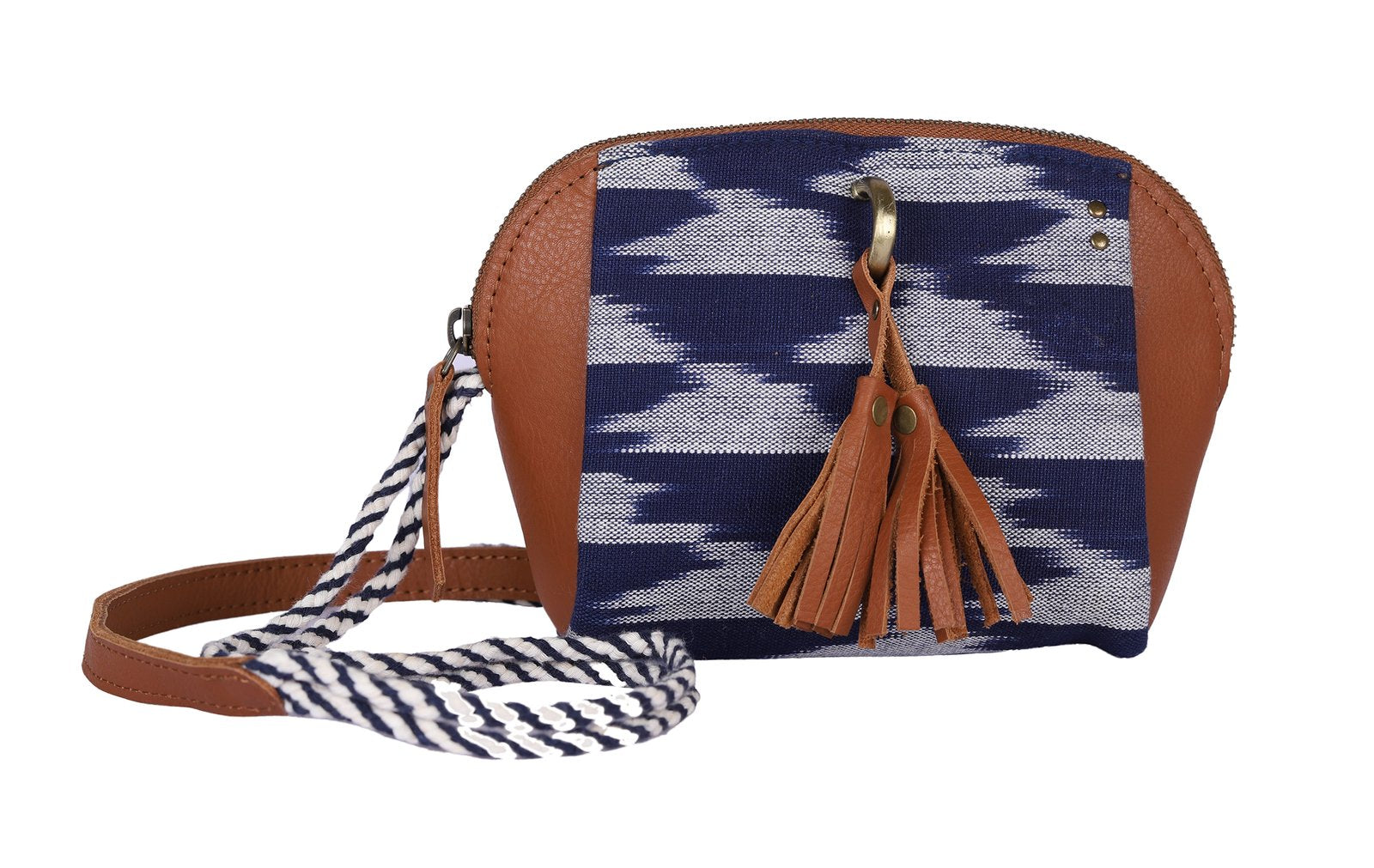 Indigo Blue-White Handcrafted-Meraki Shoulder Bag