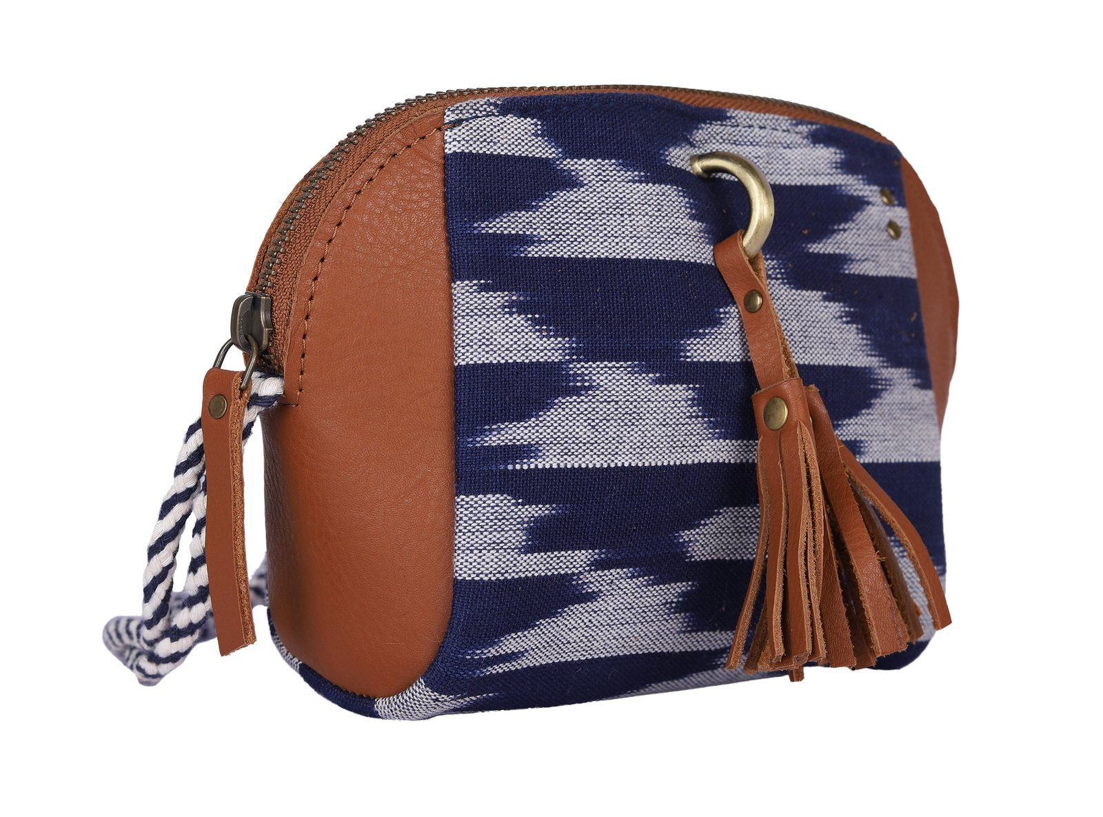 Indigo Blue-White Handcrafted-Meraki Shoulder Bag