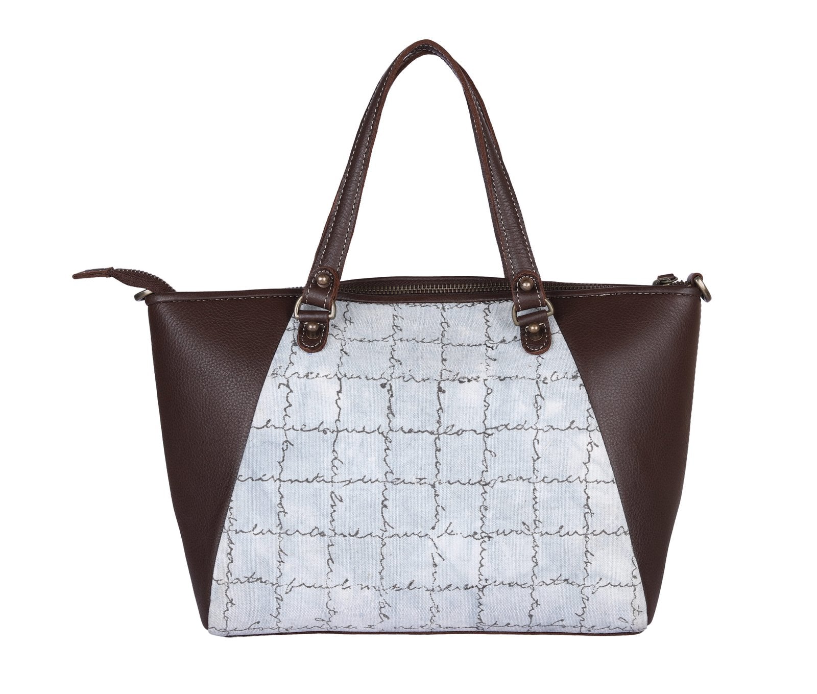 Grey-White Handcrafted - Meraki Handbag