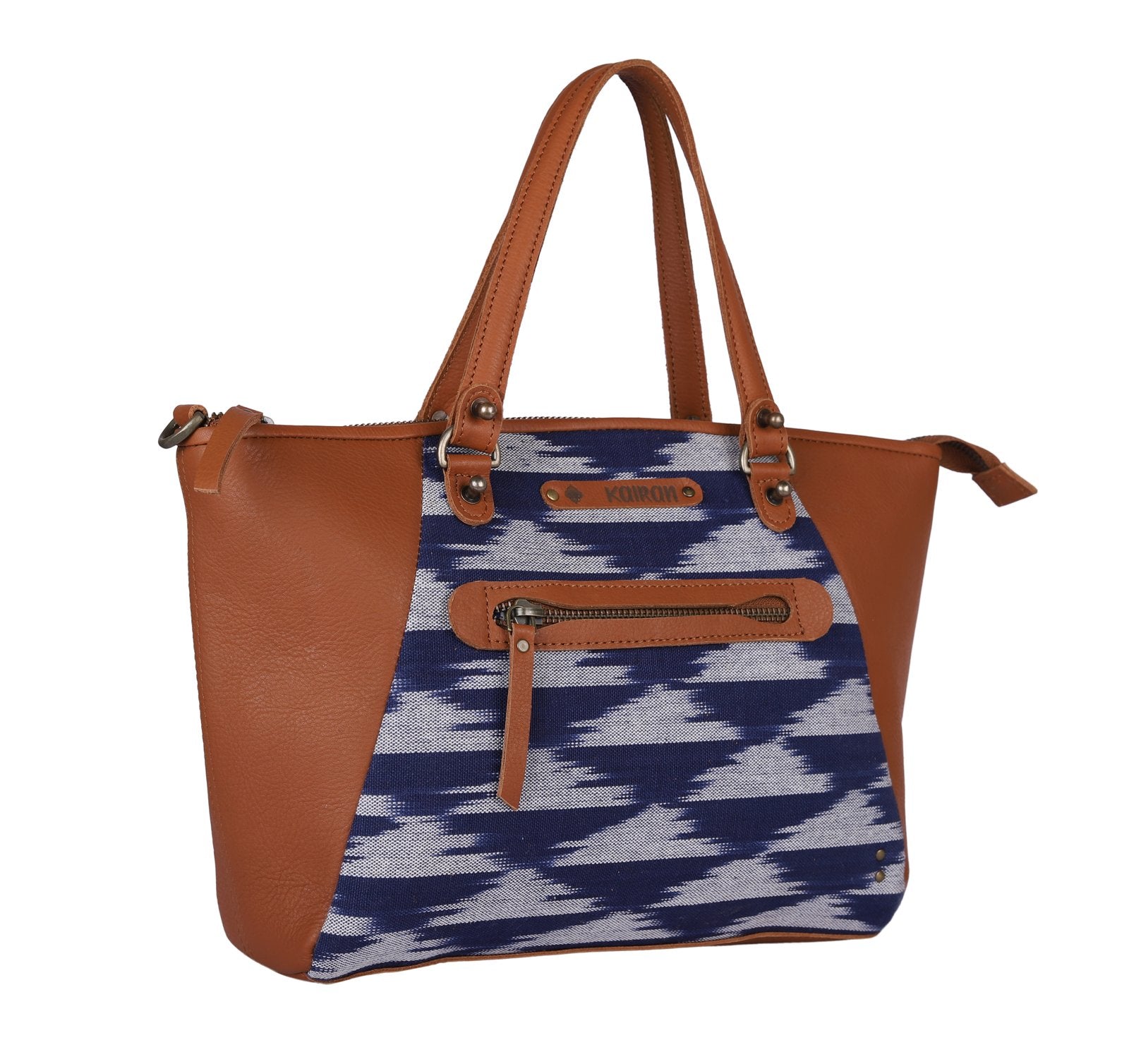Indigo Blue-White Handcrafted - Meraki Handbag