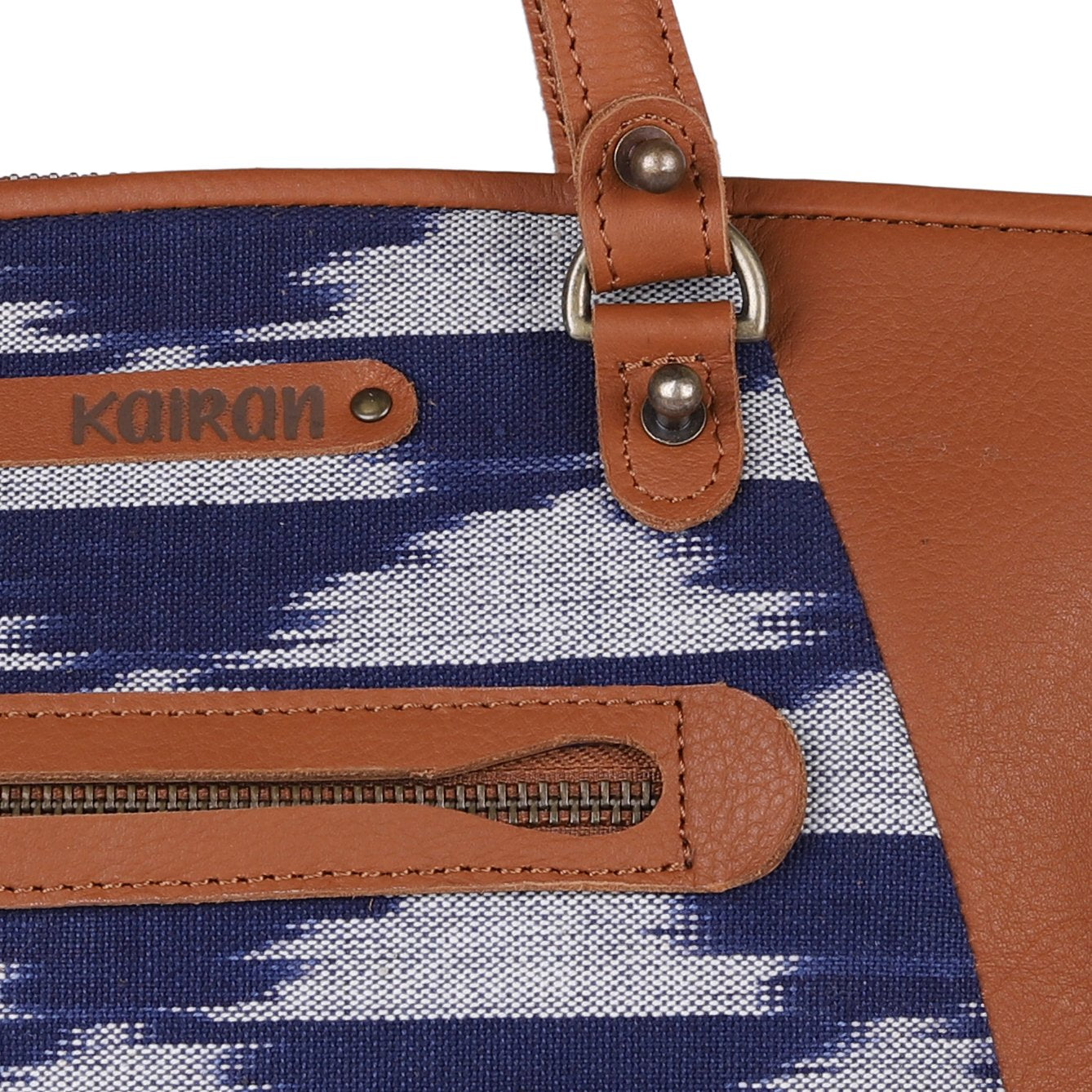 Indigo Blue-White Handcrafted - Meraki Handbag