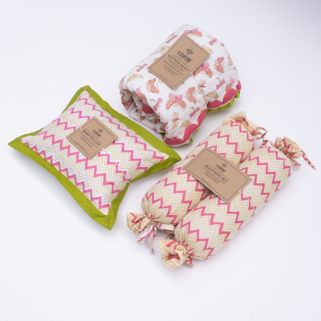 The colorful Wings Welcome To The World baby Hamper Set of 4 Pcs